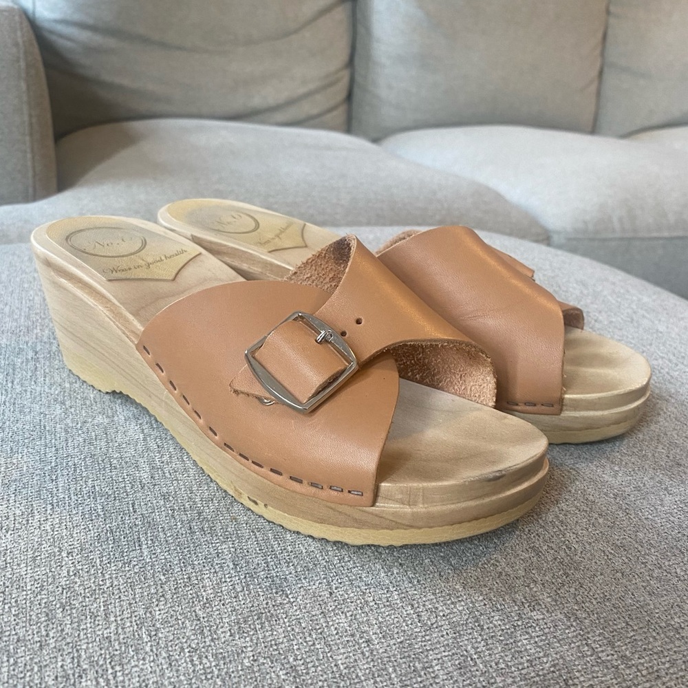 No. 6 Wedge Sandals in Excellent Used Condition, Size 38